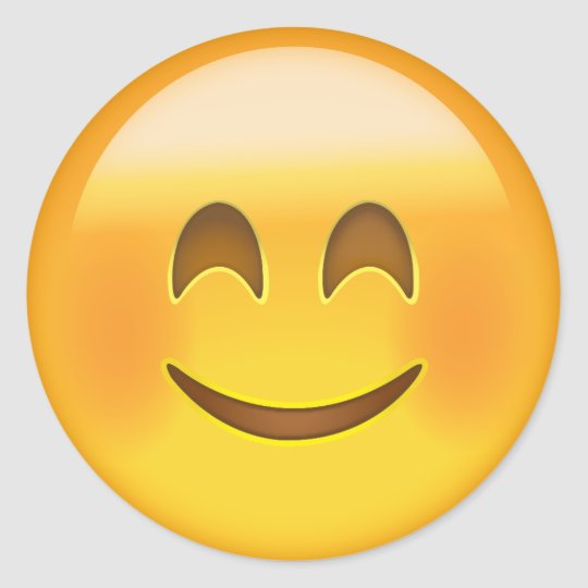 Happy face emoji